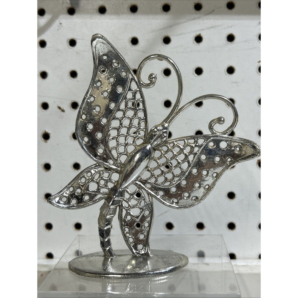 Vnt. Revere MF G. Butterfly Earring Holder Gold tone USA - Metal 5"